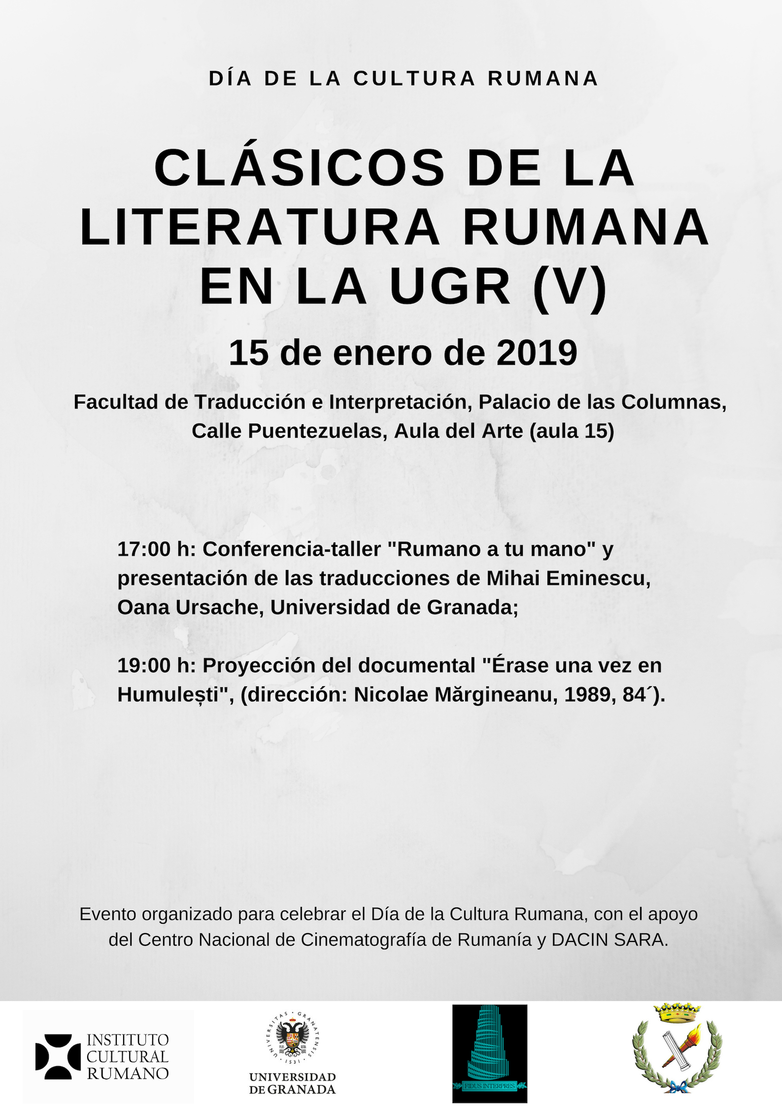 Clasicos de la literatura rumana (V) CARTEL def